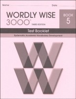 Wordly Wise 3000 Book 5 Test 3rd Ed.